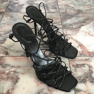 Gucci Black Strappy Heels